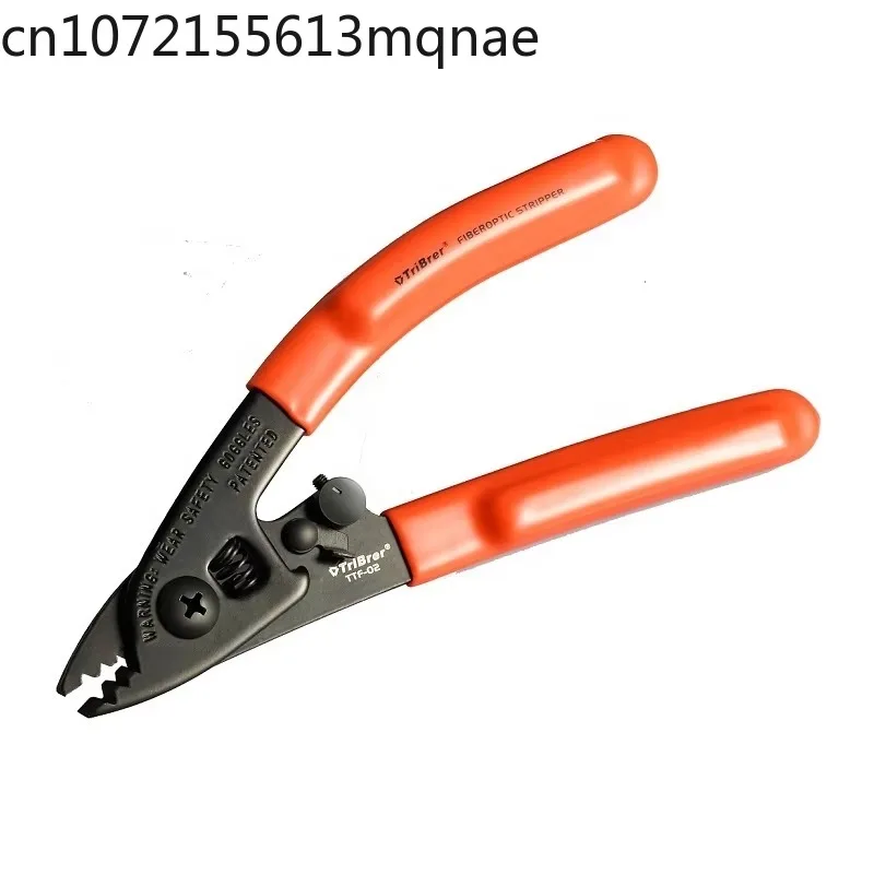 TK‑45 Handheld 3‑Hole Fiber Optic Stripper Orange Housing Practical Hand Tool for FTTH Telecom Field Installation Operations