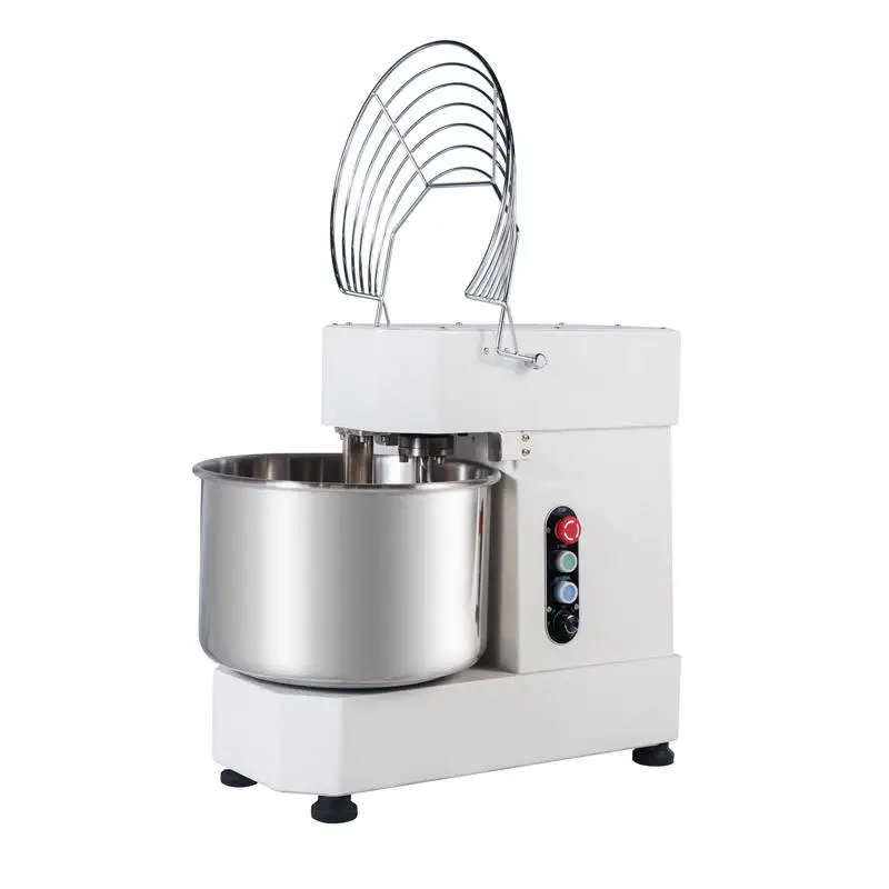 Double Action Two Speeds Spiral Dough Mixer 10L Capacity for 5KG Flour Mixing Ideal for Small Bakeries