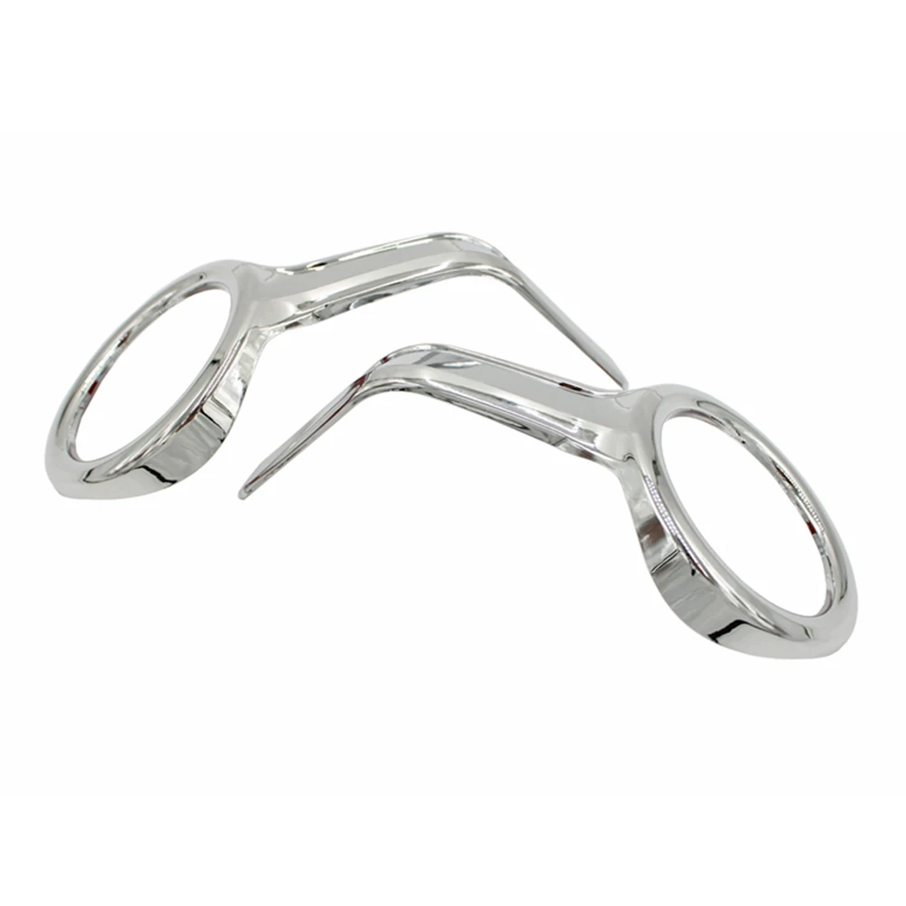 Motorcycle Chrome Front Fog Light Bezel Trim Rings for Honda Goldwing GL1800 GL 1800 2018-2020 Decoration Fairing Accessories