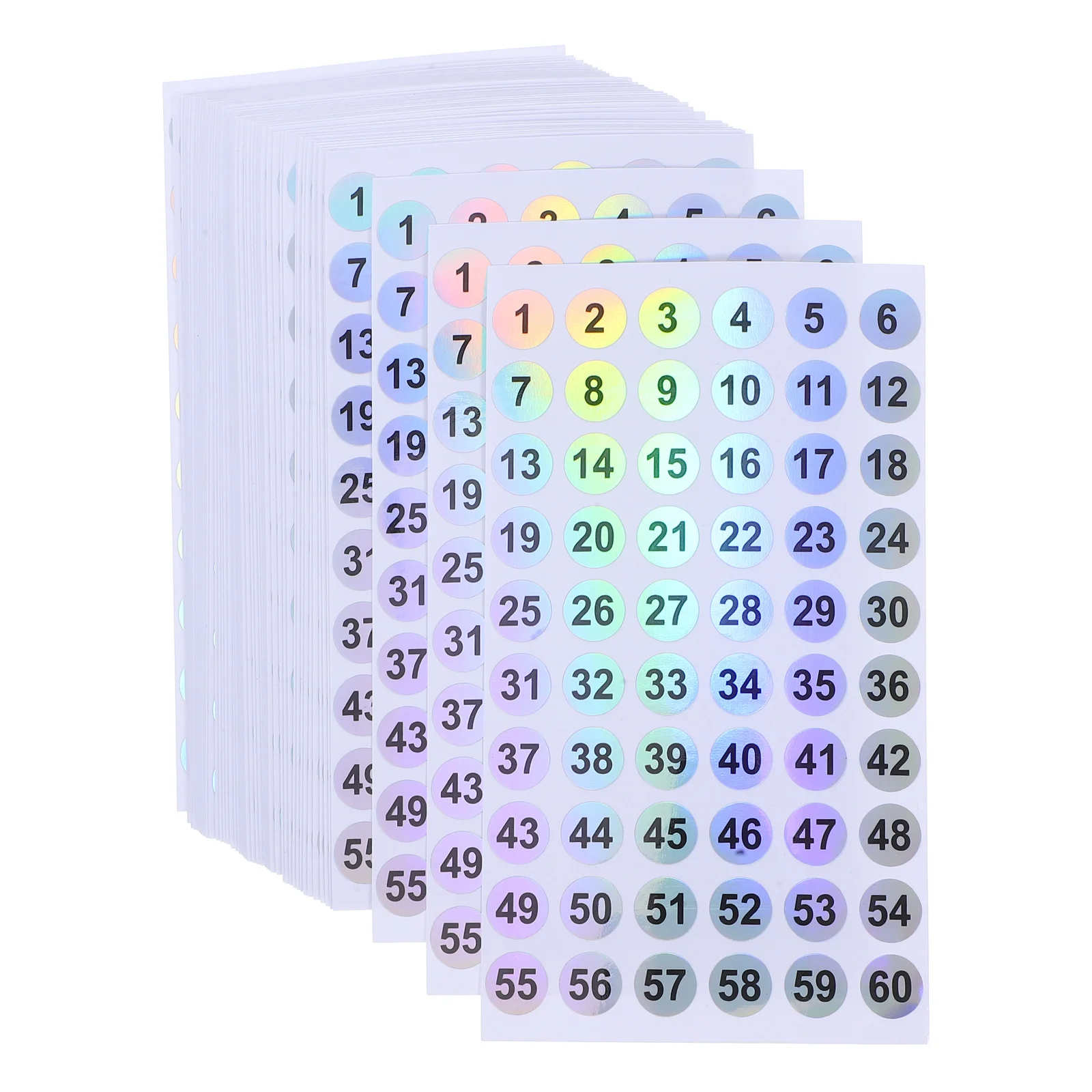 

50 Pcs Stickers Circular Numbers Round Mail Door for Windows Pvc Adhesive Inventory Consecutive
