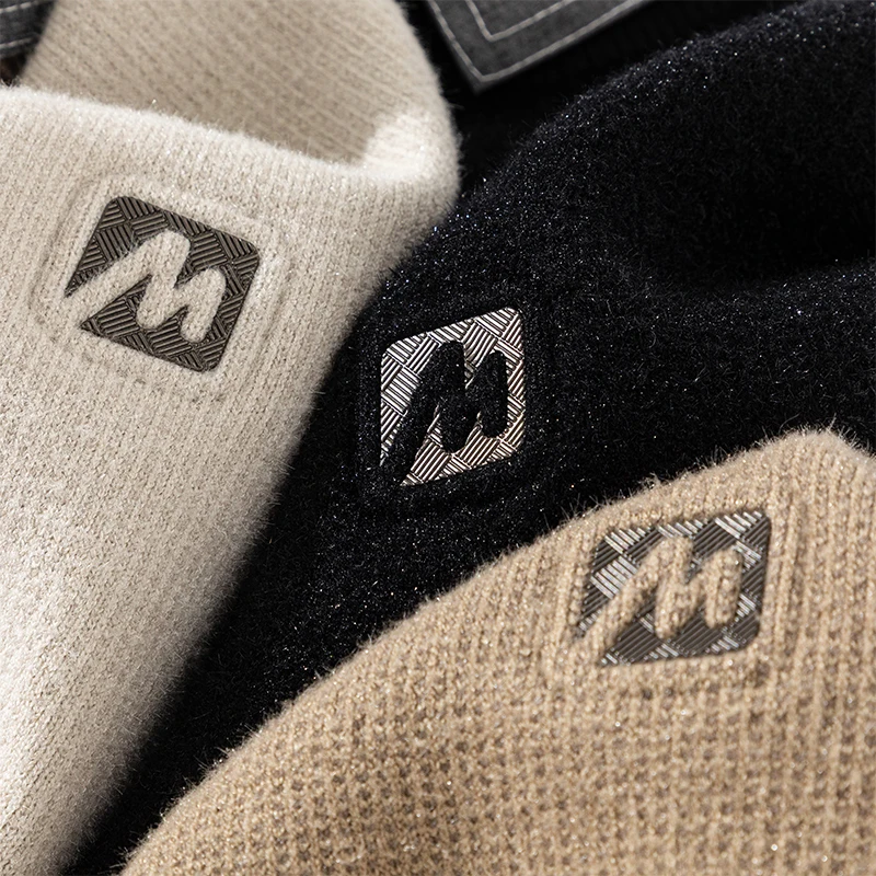 قطعتين من الراقية سترة وهمية قميص رجالي طوق للخريف والشتاء الأعمال عادية الداخلية قميص الرجال محبوك قاعدة #5