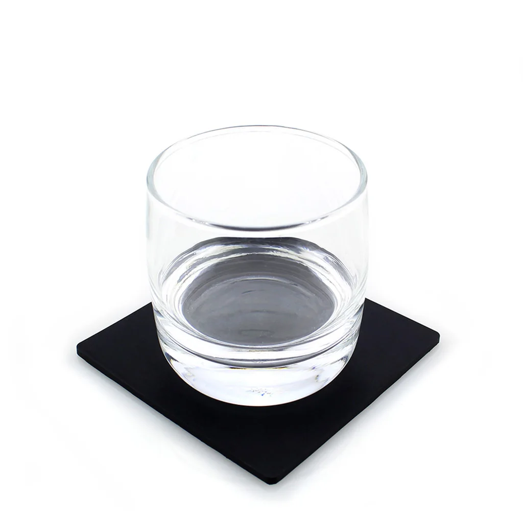 Silicone Cup Holder Set Raised Edge Drinkware Coasters for Coffee Tea Wine Bottle Kitchen Table