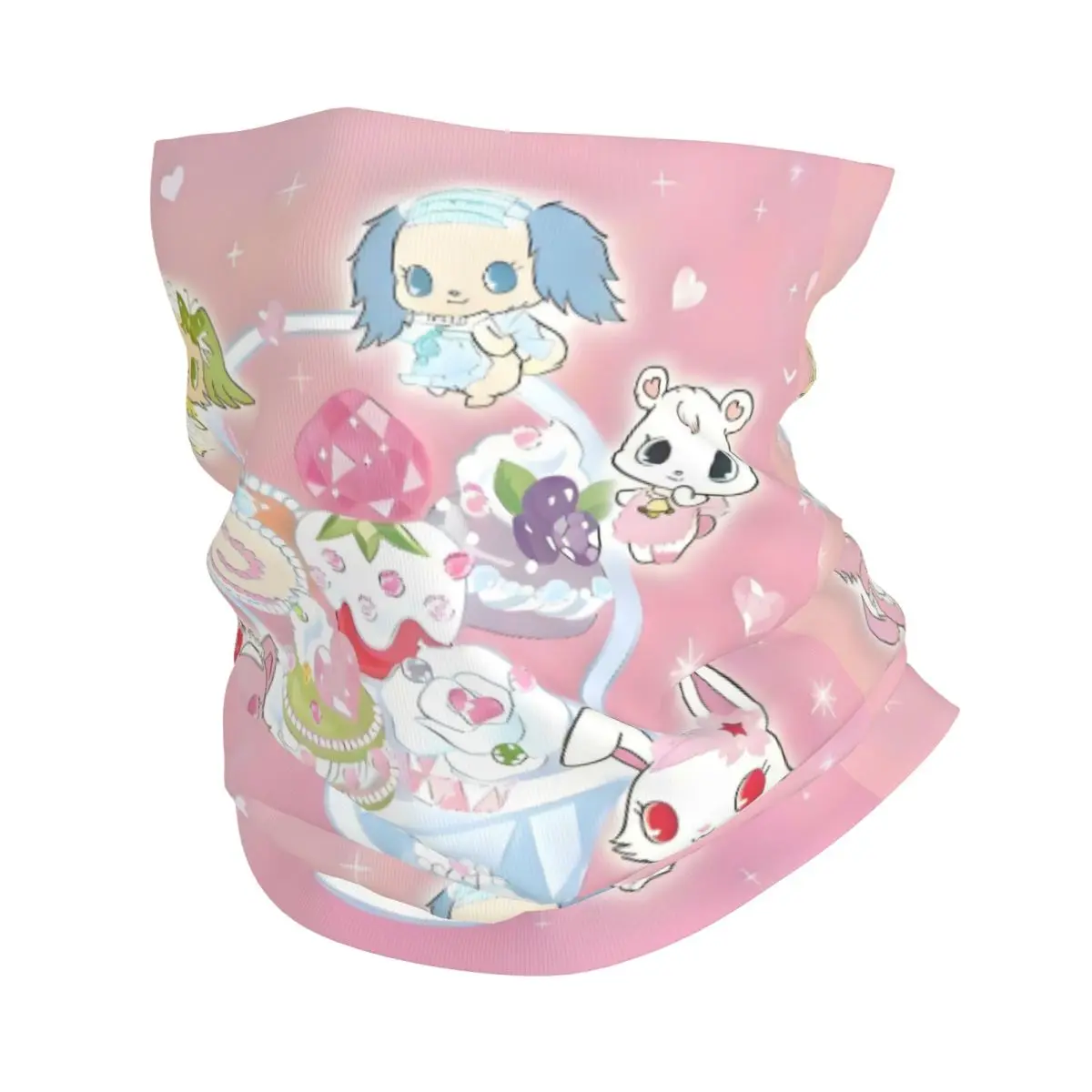 

Sanrio Anime Jewelpet Bandana Winter Neck Warmer Women Windproof Wrap Face Scarf for Hiking Cartoon Kawaii Gaiter Headband