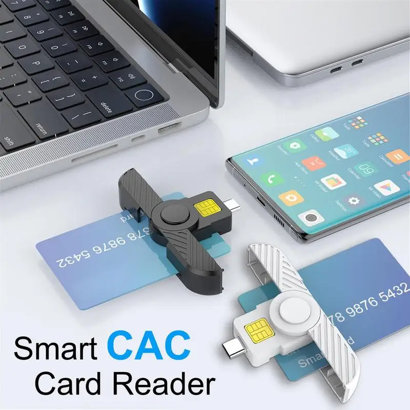 Card Reader retractable CAC Smart Card Reader SIM Card/IC Bank Chip Reader for Windows Phone Linux