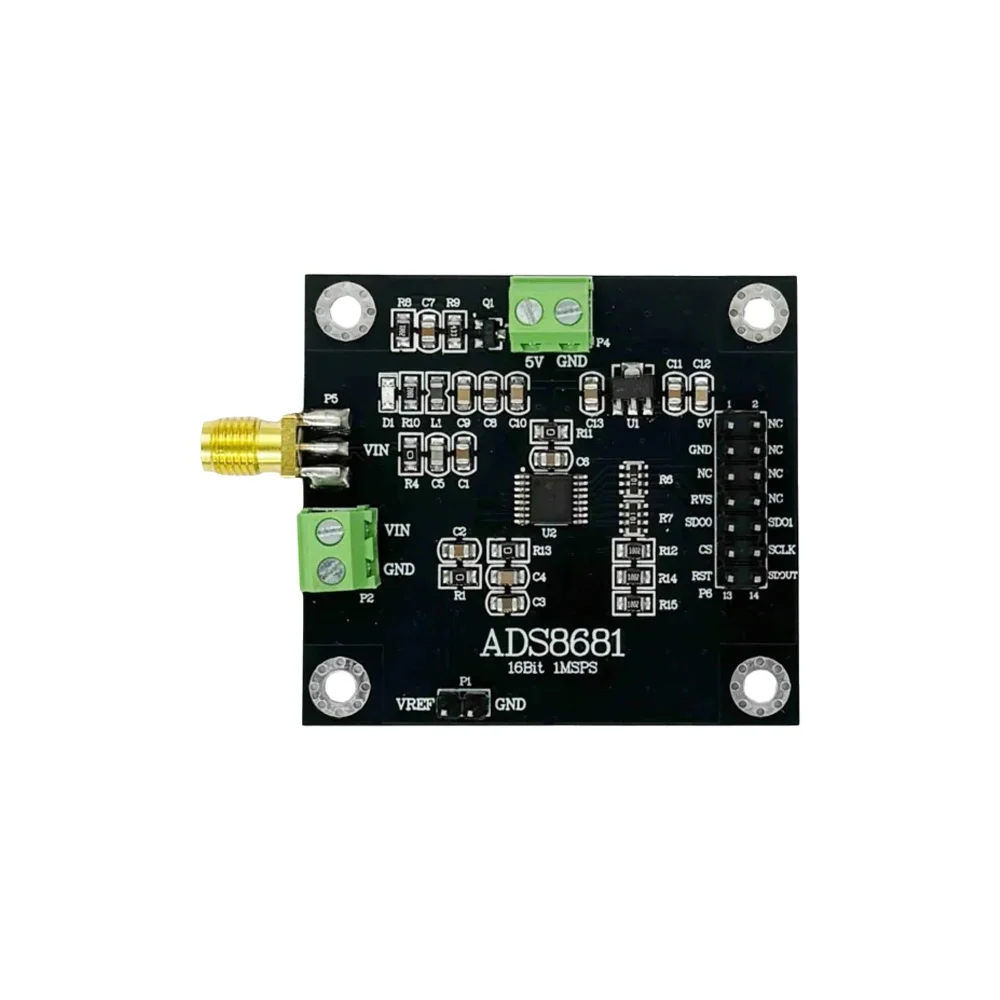 ADS8681 16-bitowy, szybki moduł akwizycji danych ADC 1MSPS, wejście jedno-/bipolarny, niski poziom szumów, niski dryft, wysoka precyzja. — 2