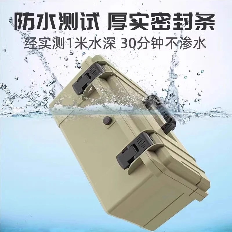 Toolbox Outdoor camping Portable protective box Car storage Hardware storage box Fishing waterproof and shock-resistant box