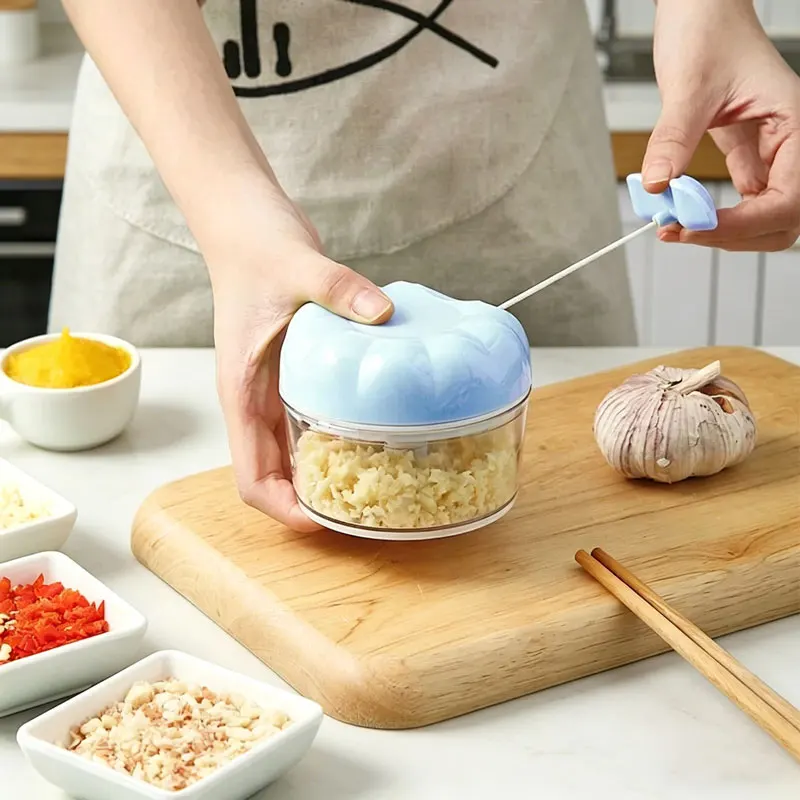 Hand-pulled Garlic Masher Multifunctional Food Garlic Grinder Household Garlic Blender Stewed Minced Garlic Kitchen Gadgets