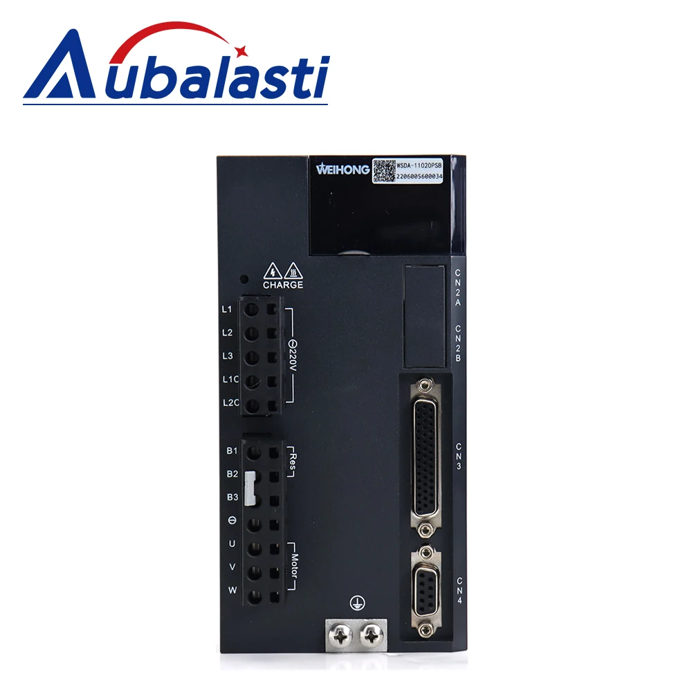 Aubalasti WeiHong WSDA-1.5kw محرك سيرفو سائق أطقم 6N.m 220 فولت 6A محرك سيرفو يعمل بالتيار المتردد سائق بدون فرامل لجهاز التوجيه باستخدام الحاسب الآلي
