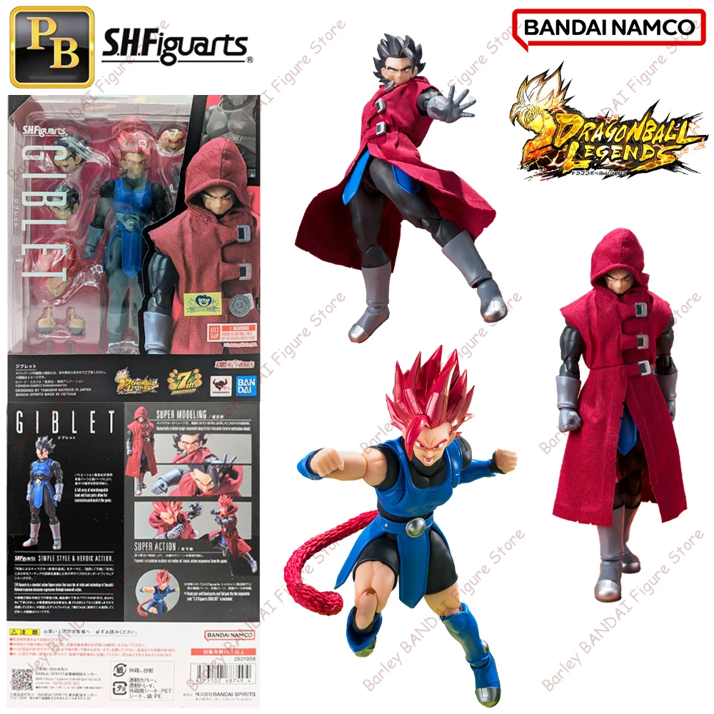 En Stock, Original BANDAI PB LIMITED Dragon Ball Legends S.H.Figuarts Giblet, Figuras de Acción de Anime, Colección en Caja, Juguetes Modelo