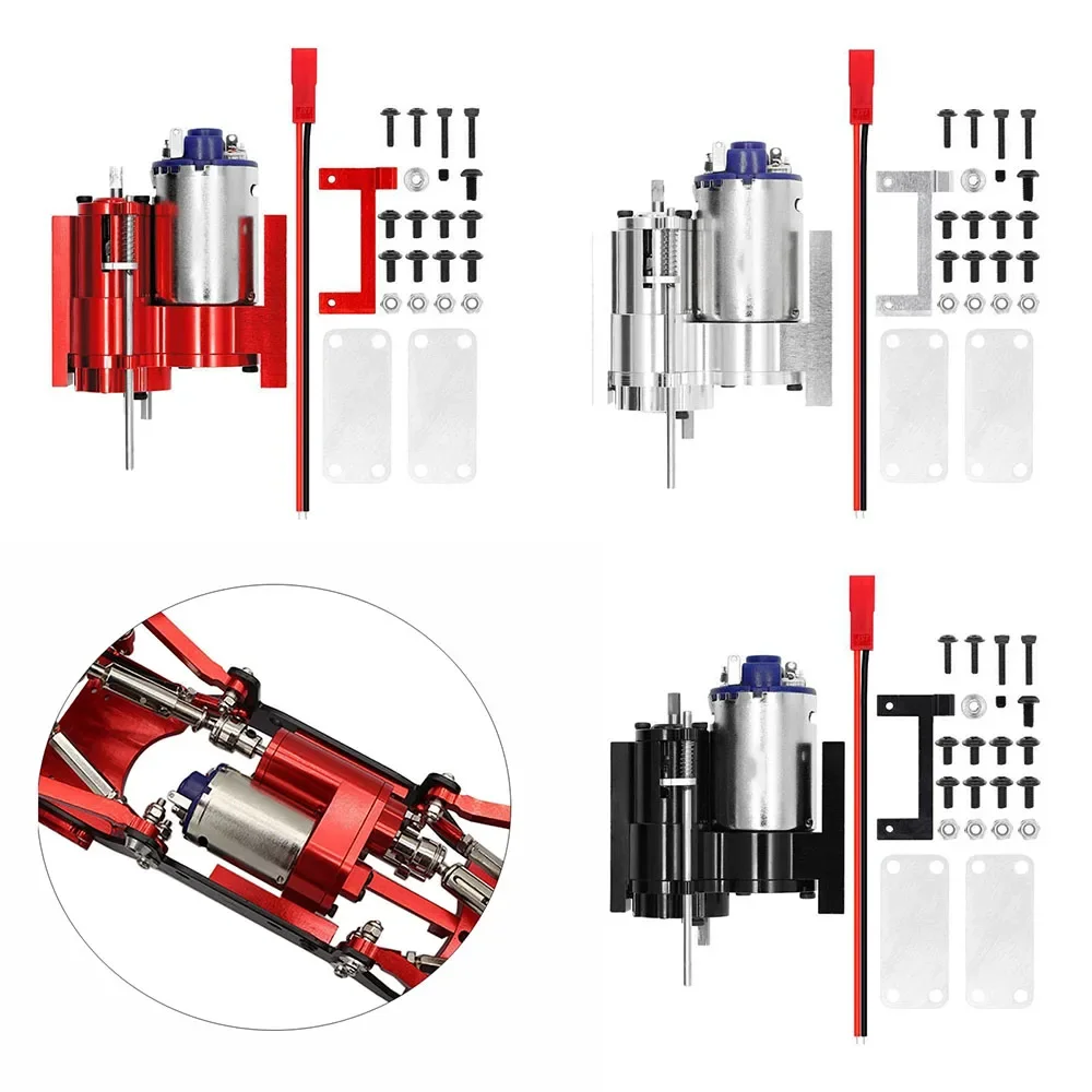 Three-Generation Full Metal 2 Speed Gearbox Transmission with Servo for MN D90 D91 MN96 WPL B1 B14 B24 C14 C24 1/12 RC Car Parts