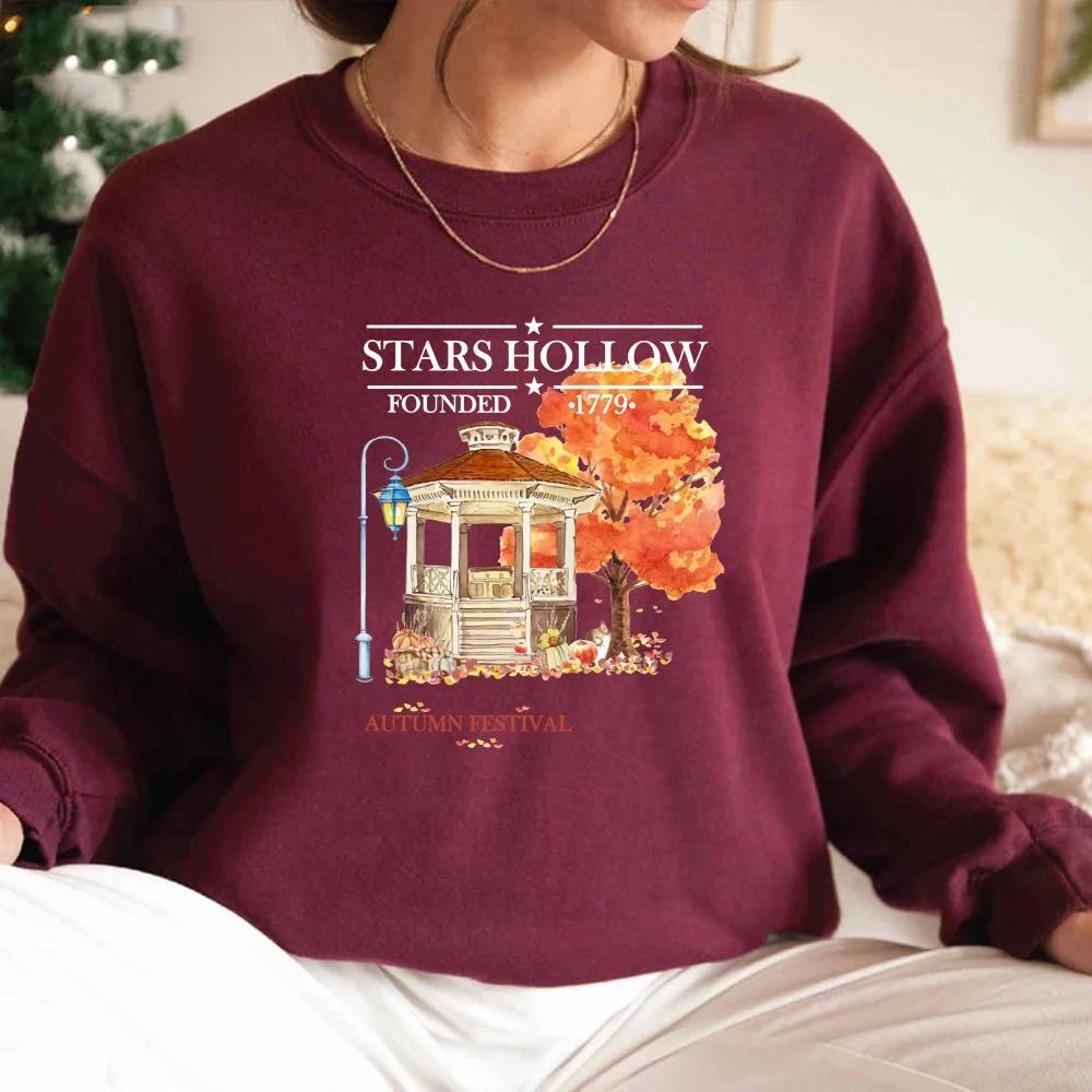 Gilmore Girls Fall Crewneck Sweatshirt TV Show Inspired Hoodies Harajuku Graphic Hoodie Streetwear Women Top Unisex Sweatshirts