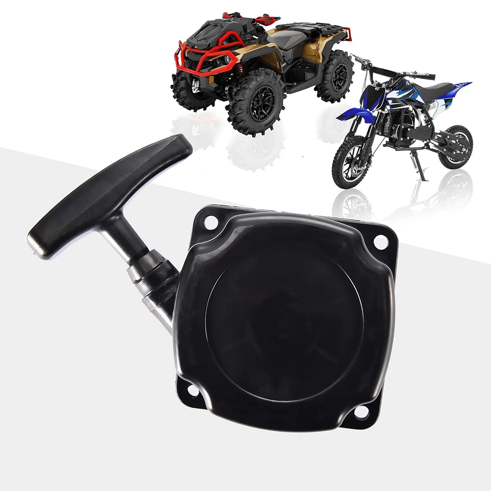 1 Pc Recoil Pull Starter Pull Start Lawn Mower Recoil Starter Part For CG430 CG520 43cc 52cc Black For Garden Power Tools Part