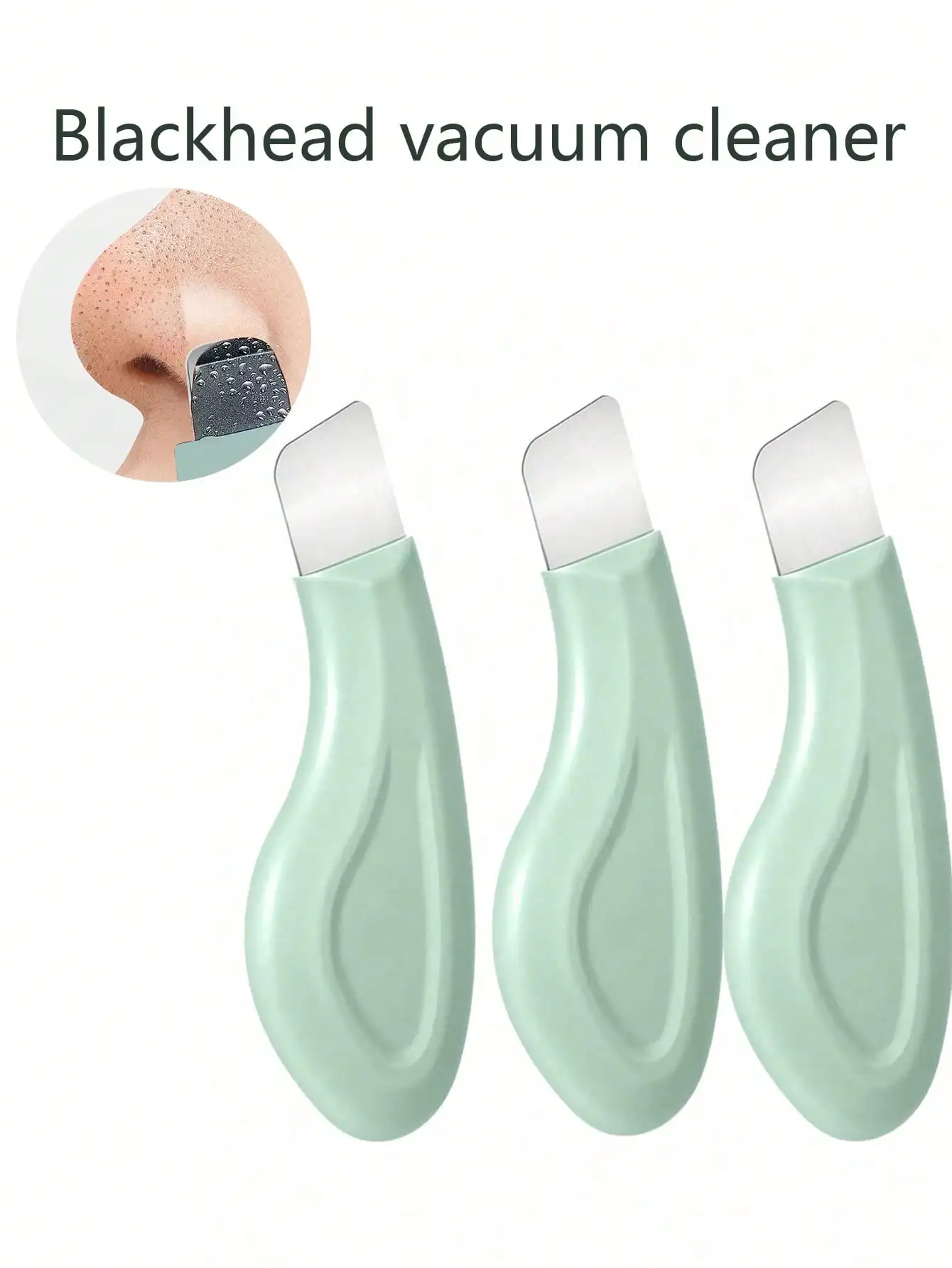 Outil d'élimination des points noirs du nez, nettoyant doux pour les pores du visage, grattoir en Silicone, gommage de la peau, outils de soins de la peau, 1 pièce