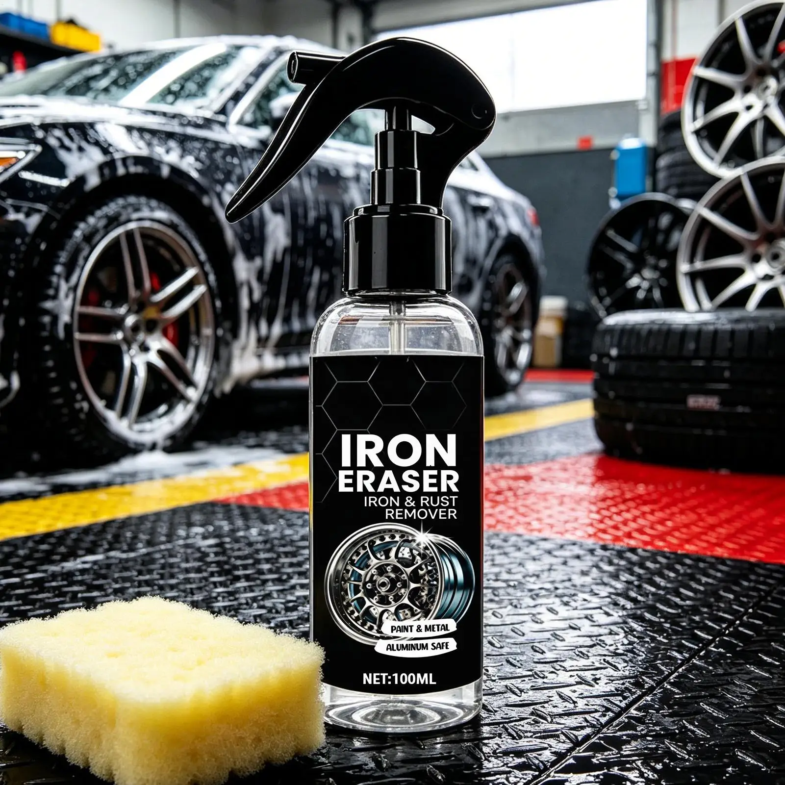 Fast Acting Iron Rust Remover,100ml Heavy Duty Car Restorer,Practical Care Product For Wheels Paint Motorcycle SUV And RV