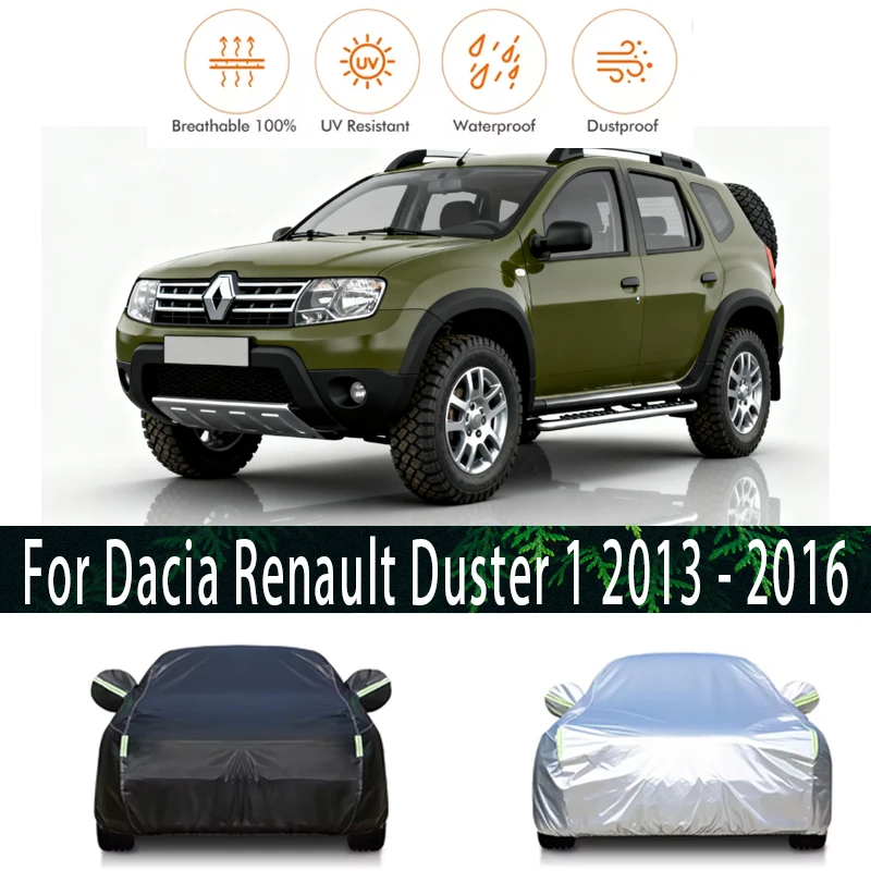 

For Dacia Renault Duster 1 Outdoor Protection Full Car Covers Snow Cover Sunshade Waterproof Dustproof Exterior Car accessories