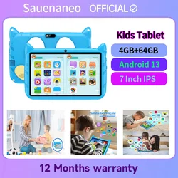 2024 Sauenane ucuz çocuklar Tablet 7 inç ucuz fiyat Android 13 çocuk hediye 5G WiFi Tablet Pc 4GB/64GB Tab