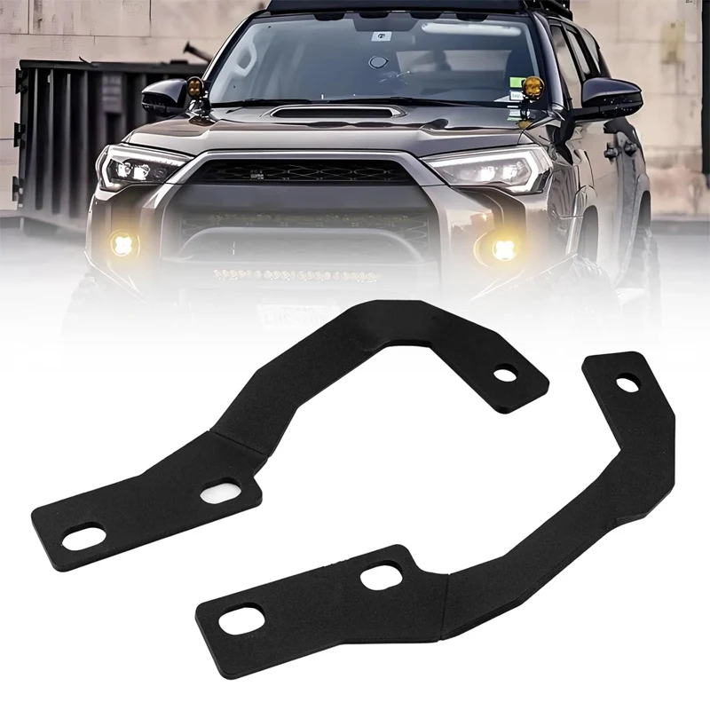 Engine Hood Ditch Light Bracket Cowl Panel LED Pod Work Lamp Mount Holder Clamp for 4runner 2010 - 2021,tundra 2007 - 2021
