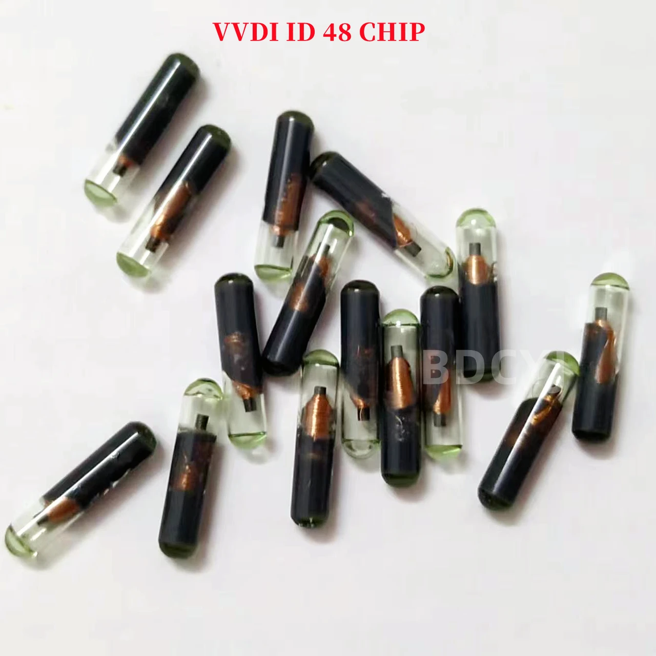 

10-100PCS /LOT ID48 CHIP Glass ID48 ID 48 transponder chip Car Key Chip Blank OEM Auto ID 48 Unlock Chip crypto chip