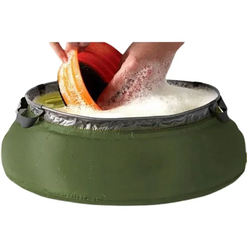 

Outdoor Camping Folding Basin Barrels Travel Face Washing Foot Bath Portable Test Degree Pull Retractable