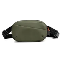 Elegante bolso bandolera Oxford para hombre, bolso cruzado multiusos para el pecho deportivo, bolso de cintura compacto y ligero para llevar al aire libre