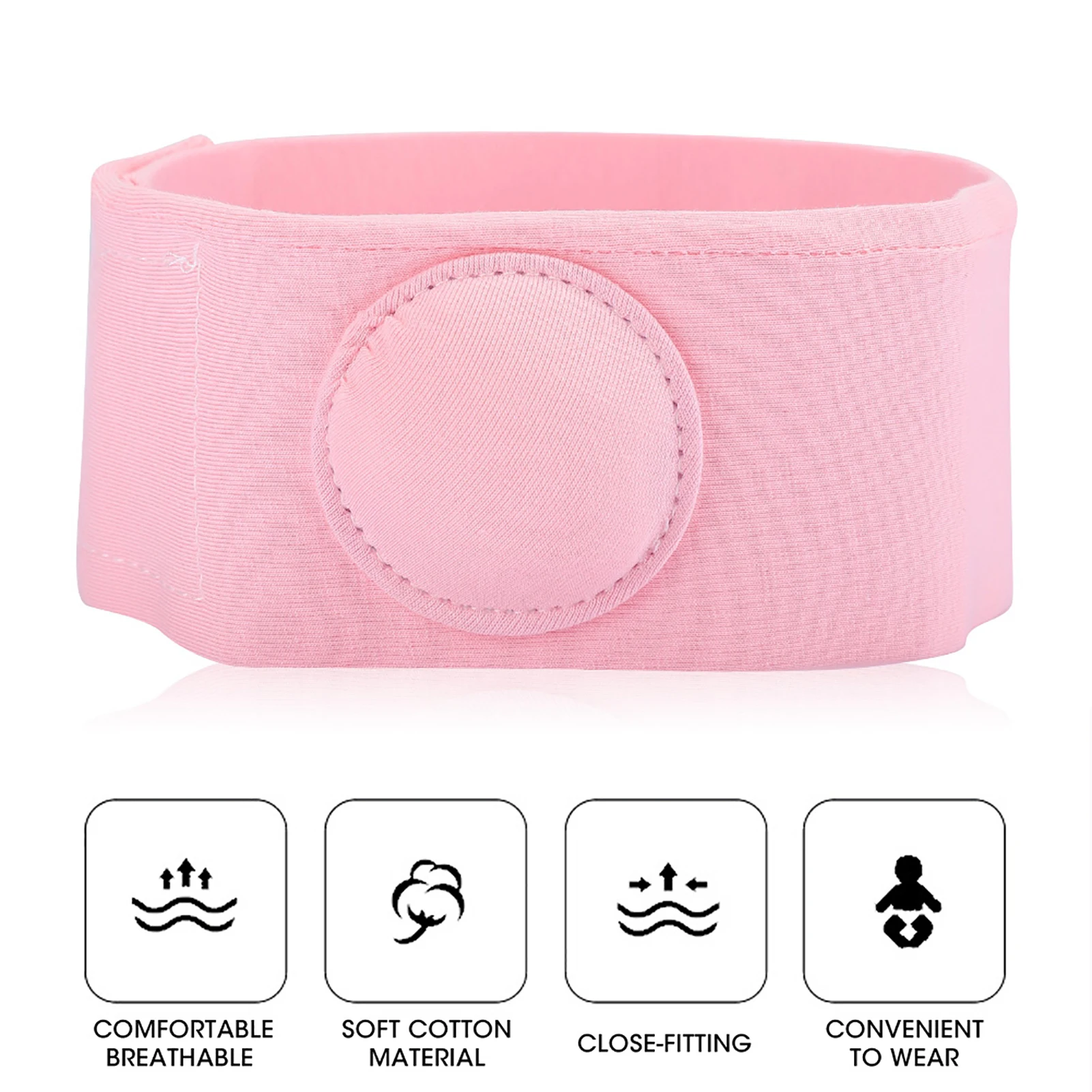 2pcs Umbilical Hernia Therapy Treatment Belt Breathable Bag Elastic Cotton Strap for 0-1 Years Old Baby Children Infant Kid