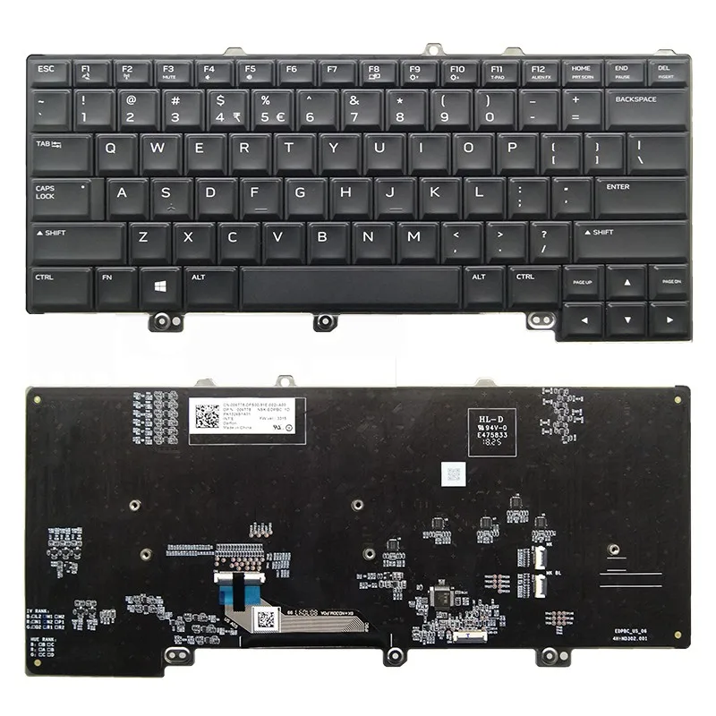 

006T78 06T78 New US Int'e RGB Backlit Keyboard For Dell Alienware 15 R4