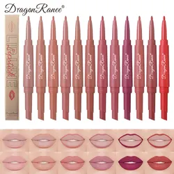Double-Ended Lip Liner Velvet Matte Lipstick Lip Gloss Easy to Color Non-Fading Non-Stick Cup Lip Liner
