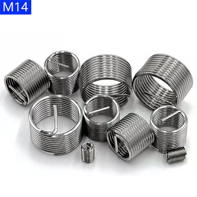 M14 x 2 Helicoil Threaded Insert 304 Stainless Steel Thread Repair Wire Insert
