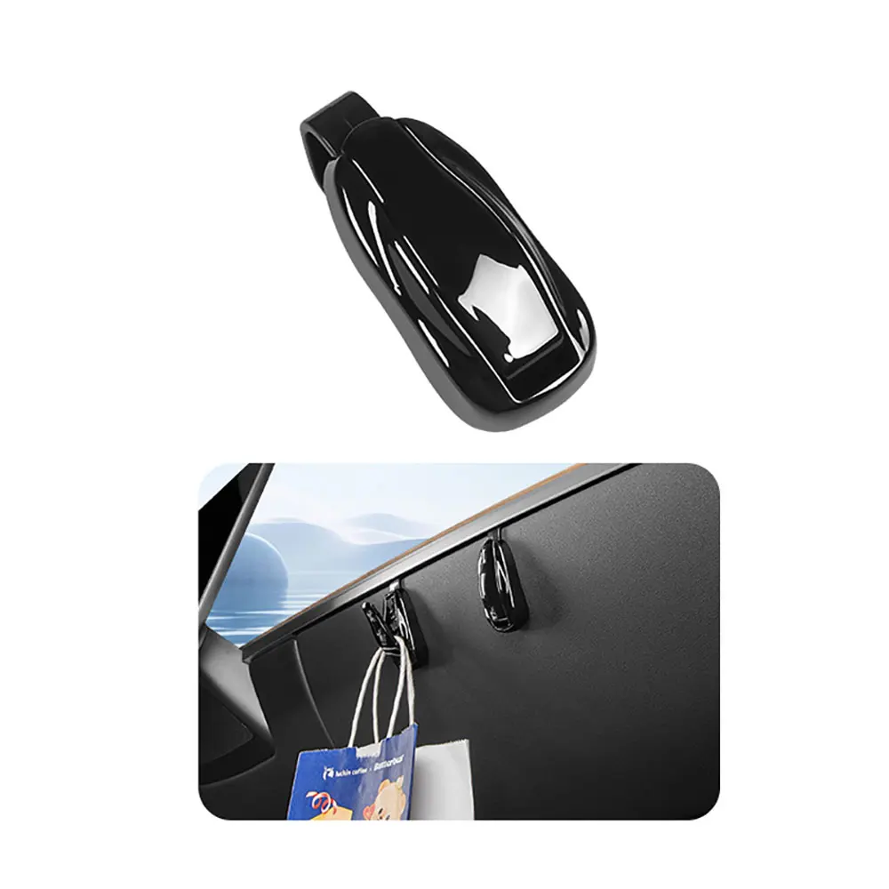 

For Tesla Model 3 Y Glove Box Hook [Cool Car Shape, Foldable] Glove Box Organizer Bag Holder Storage Hanger Clip Interior Access
