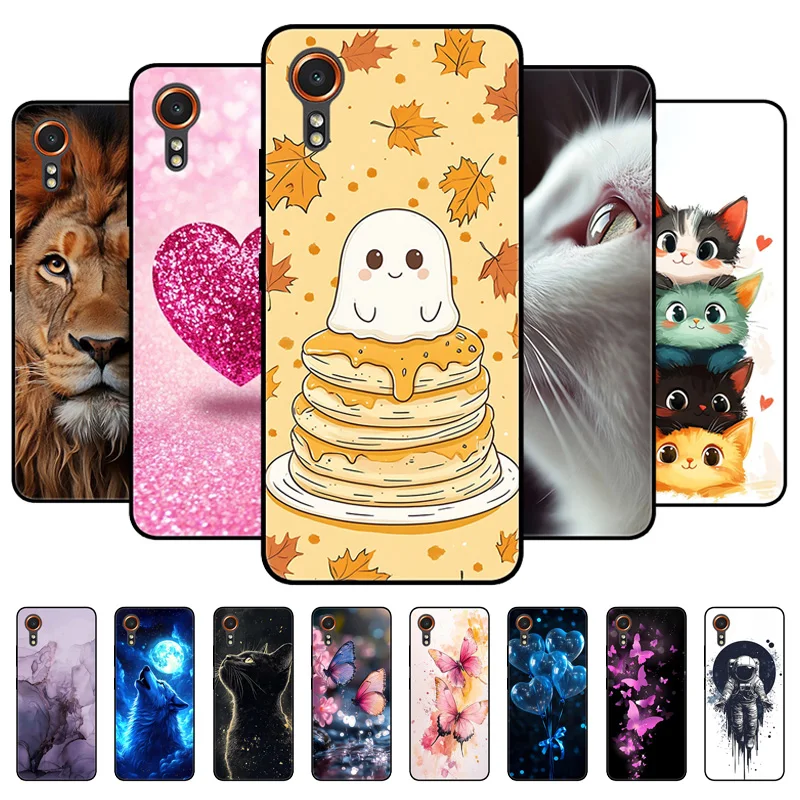 For Samsung Galaxy XCover7 Case G556B Fashion Marble Soft Matte Silicone Back Cover For Samsung XCover 7 5G Phone Shell Coque