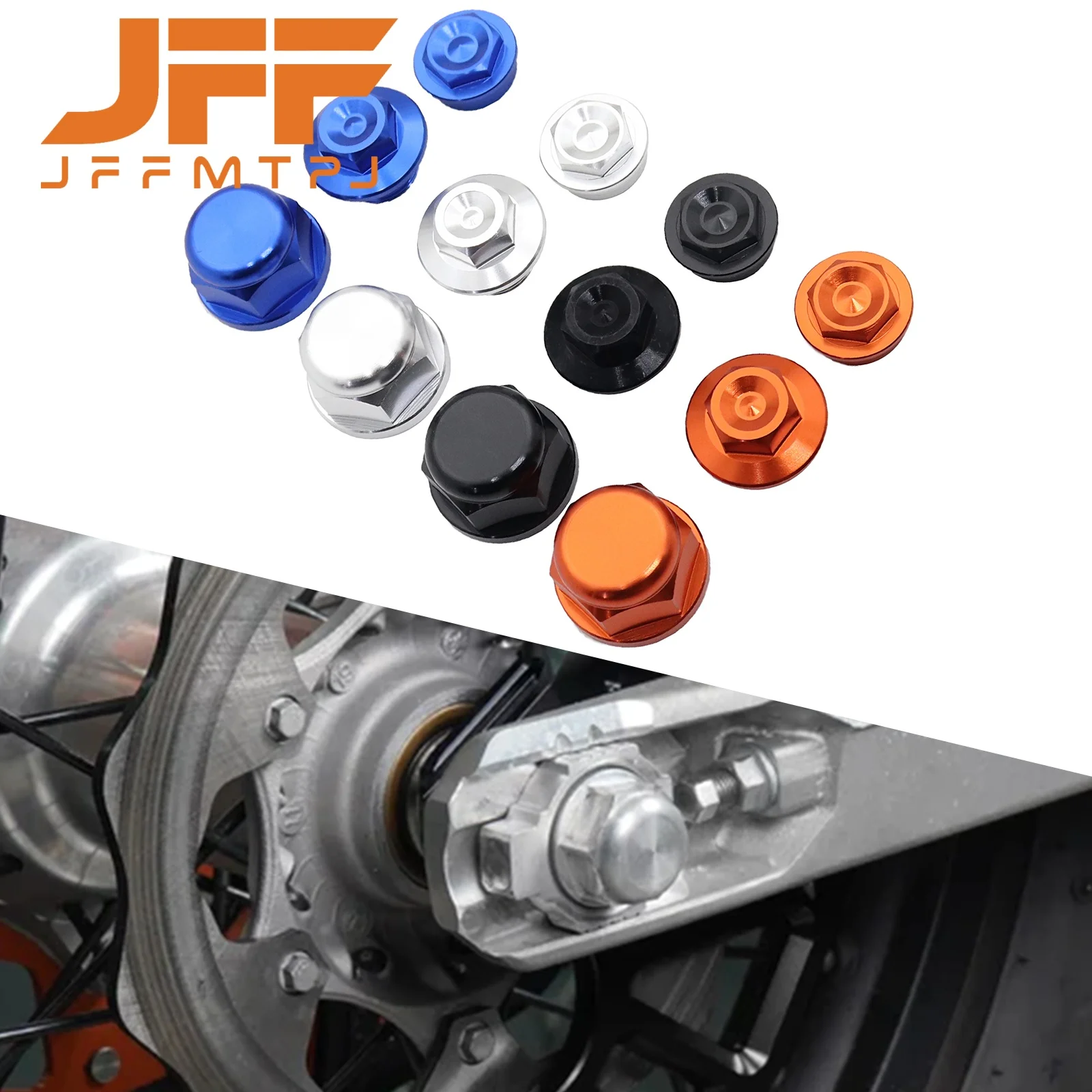 Image of M20xP1.5 Motorrad CNC Vorne Hinterachse Mutter Schraube Für KTM Husqvarna GasGas Husaberg EXC 250 EXC 300 SX 85 SXF 250 SXF 450 EC 250 350