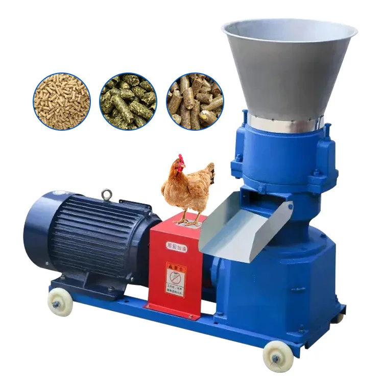 chicken manure wool animal portable wood small pellet home use manual feed pellet machine