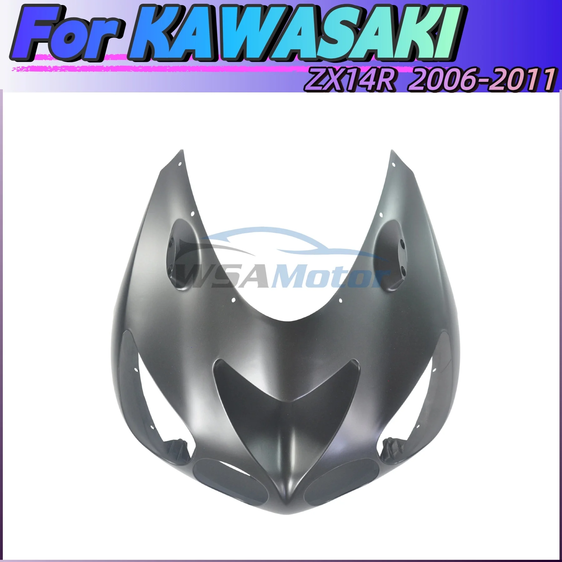 For Kawasaki ZX14R ZX-14 zx14 ZZR1400 2006 2007 2008 2009 2010 2011 Aftermarket Bodywork Set Bodywork Rear Tail Front Upper Nose