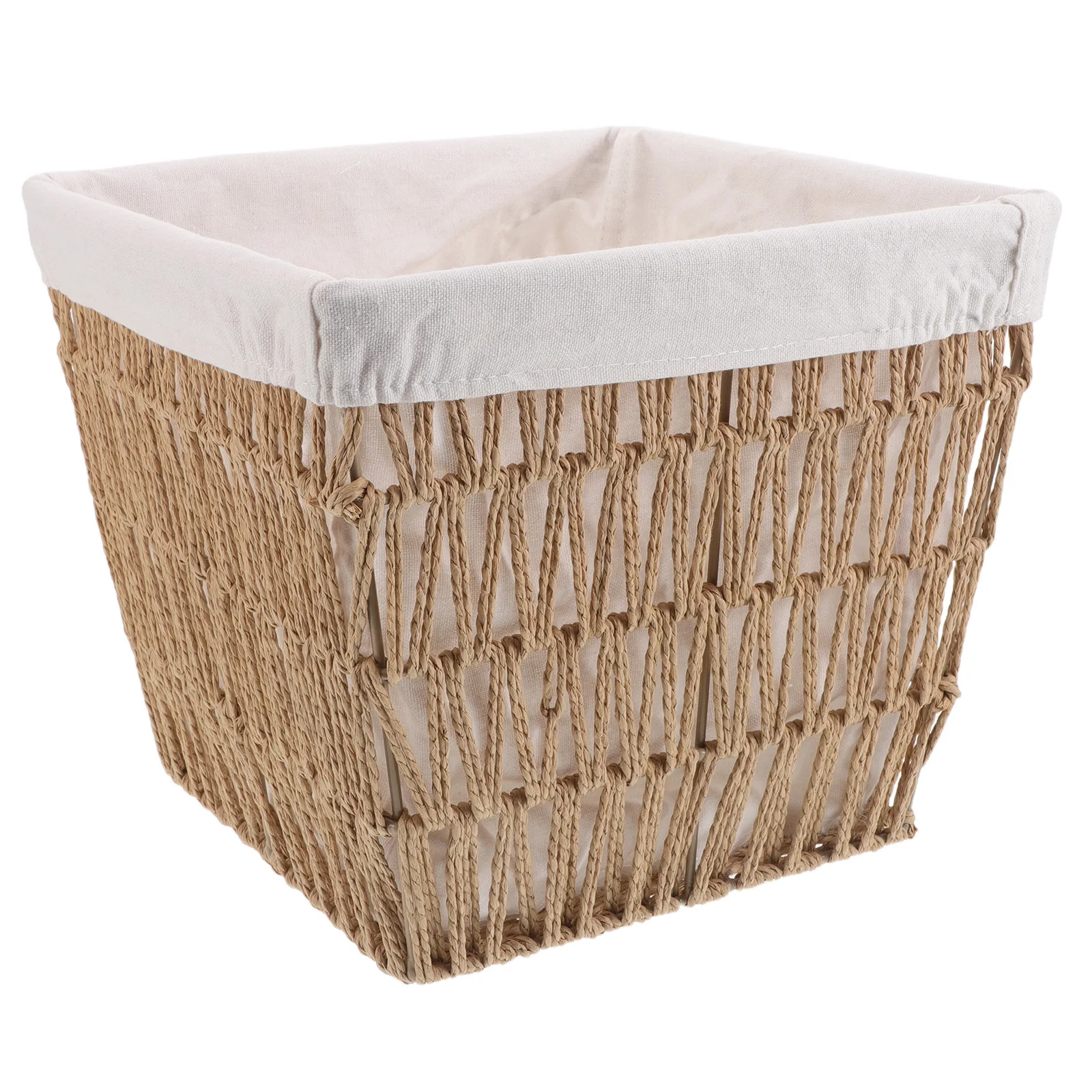 Cesta de pão europeia servindo para recipientes de lanche tecido com forro cestas de algodão de mesa