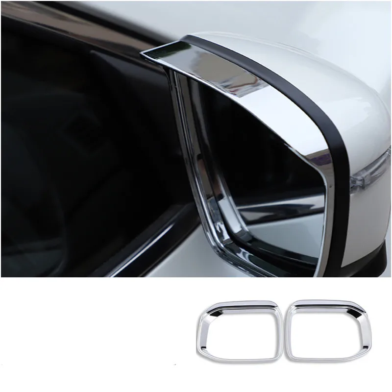 For Haval Dargo 2020 2021 2022 2023 ABS Carbon Black Rearview Mirror Cover Rear View Rain Eyebrow Frame Trims Car Accessories