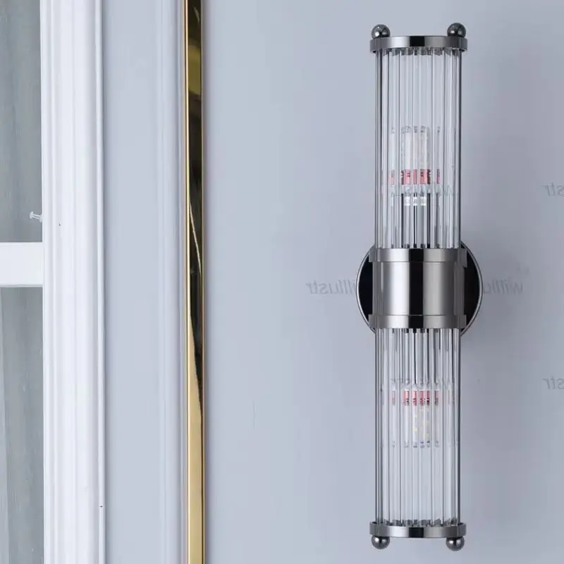 

Золотой Черный Металлический Кристалл Настенный Светильник Винтаж Роскошный Стеклянный Бра Отель Гостиная Столовая Прикроватная Тумбочка Кафе Бар Балкон Ретро Освещение