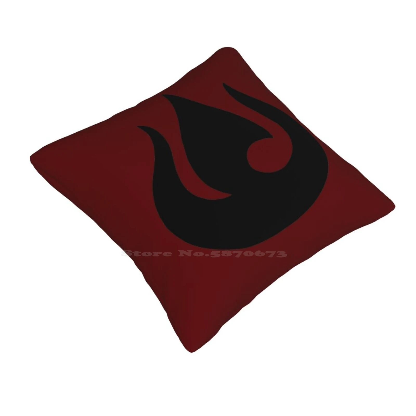 Fire Nation Royal Banner Throw Cushion Pillow Cover The Last Airbender Atla Lok Zuko Iroh Azula Ozai Mai Ty Lee Dragon Fire