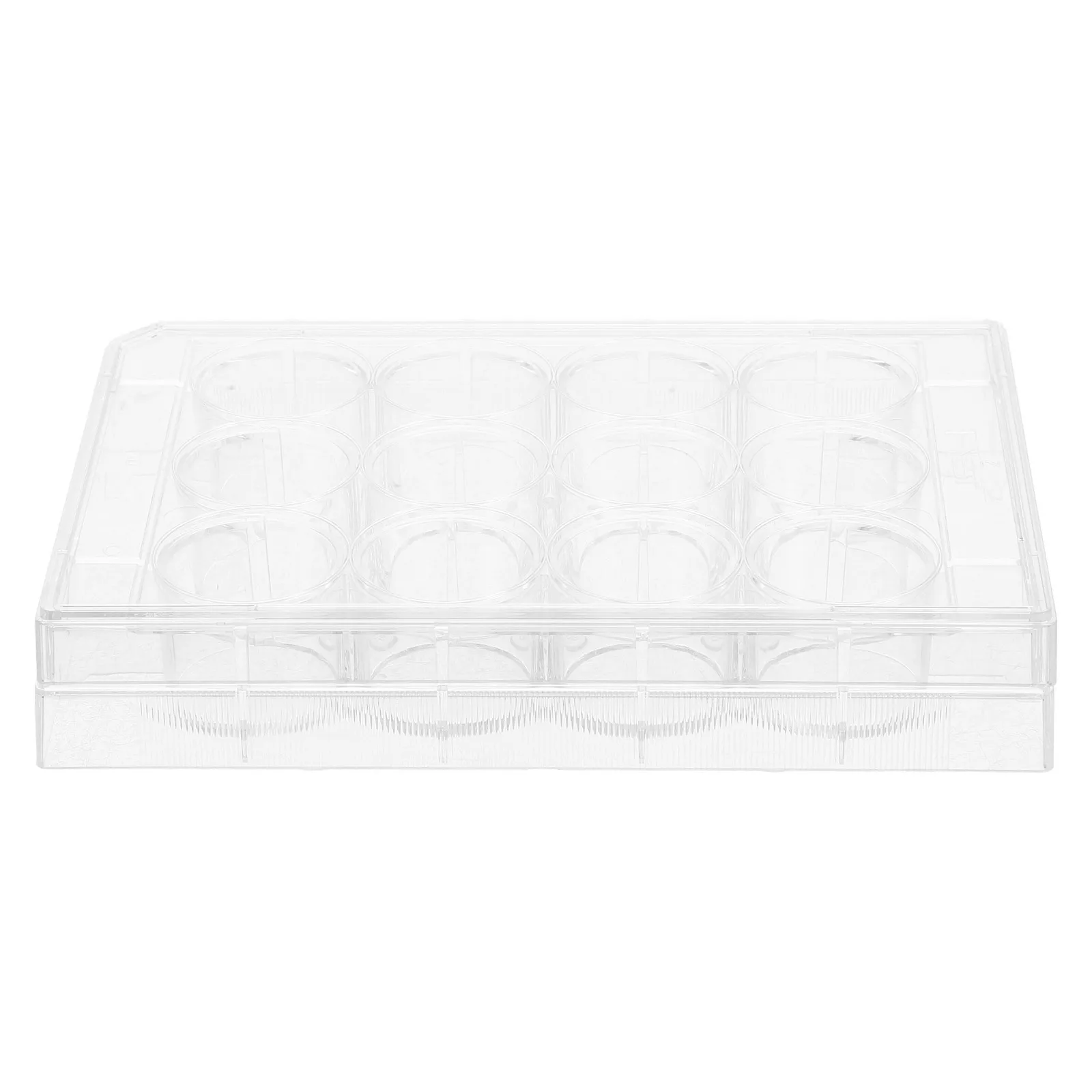 

Laboratory Cell Culture Plate Transparent 12 Well Durable Tissue Culture Tray Essential Research Tool Lab Equipment