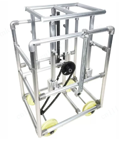 Unpowered gravity shuttle, automatic feeding trolley, low-cost automated third-generation lean pipe rod
