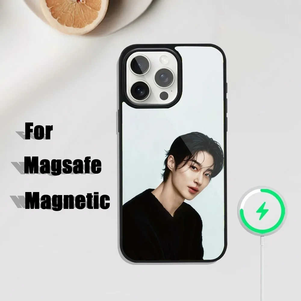 B-Byeon W-Woo Seok Phone Case For iPhone 16,15,14,13,12,11,Plus,Pro,Max Mini Magsafe Magnetic Wireless Charging