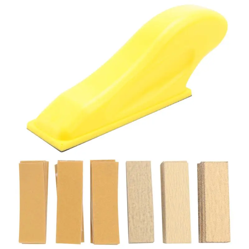 ABGE-Mini Sander Kit, Micro-Sanding Tools For Small Projects, Small Detail Handle Sanding For Tight Narrow Spaces&DIY Crafts