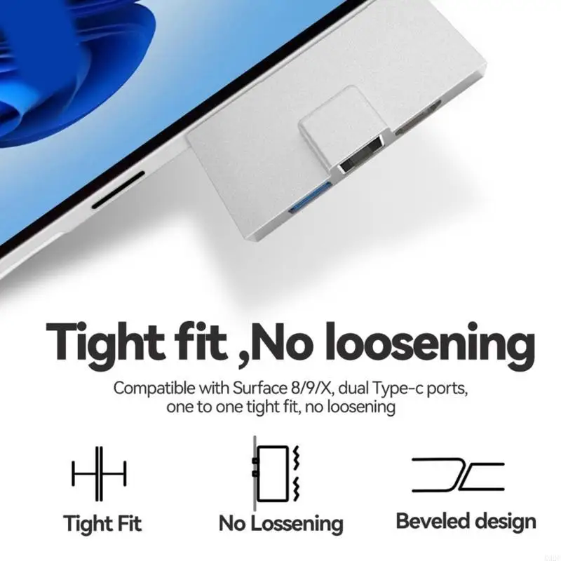 Docking Station for Surface X/8/9 Expand Your Workstation with 7-in-1 Hub K92C