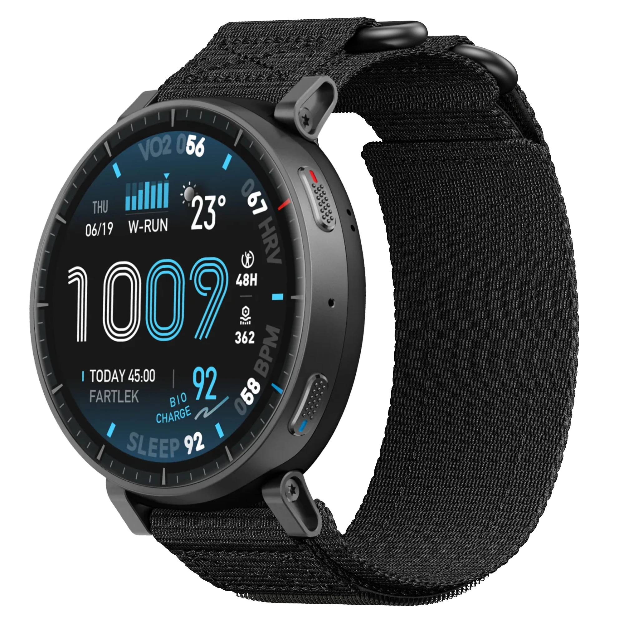 Double Loop Buckle Sports Nylon Strap 22mm For Amazfit Cheetah 2 Ultra Wrist Band For Amazfit Bip Max / Active Max Braided Belt