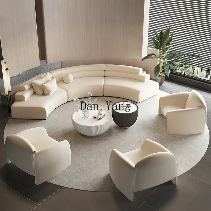 YJ semi-circular curved special-shaped sofa beauty salon office hotel lobby business rest area reception and negotiation