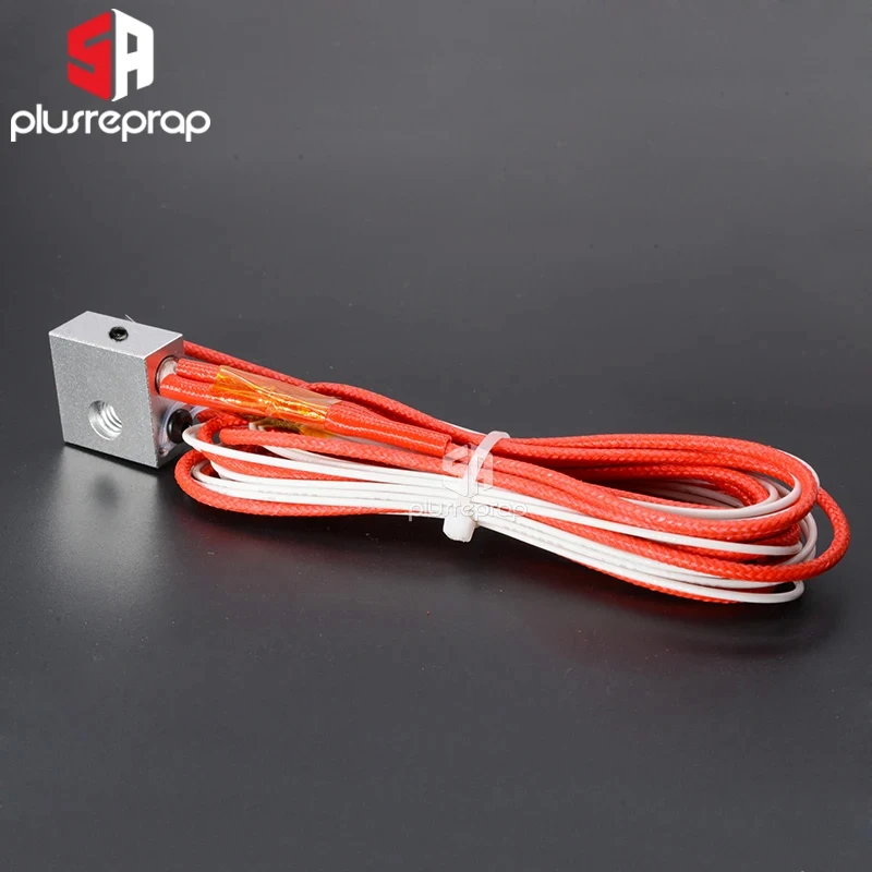 MK8 Extrusion V5 J-head Hotend Heating Aluminum Block 20x20x10mm with Thermistor  Ceramic Heater 12V 24V 40W for 3D Printer Part