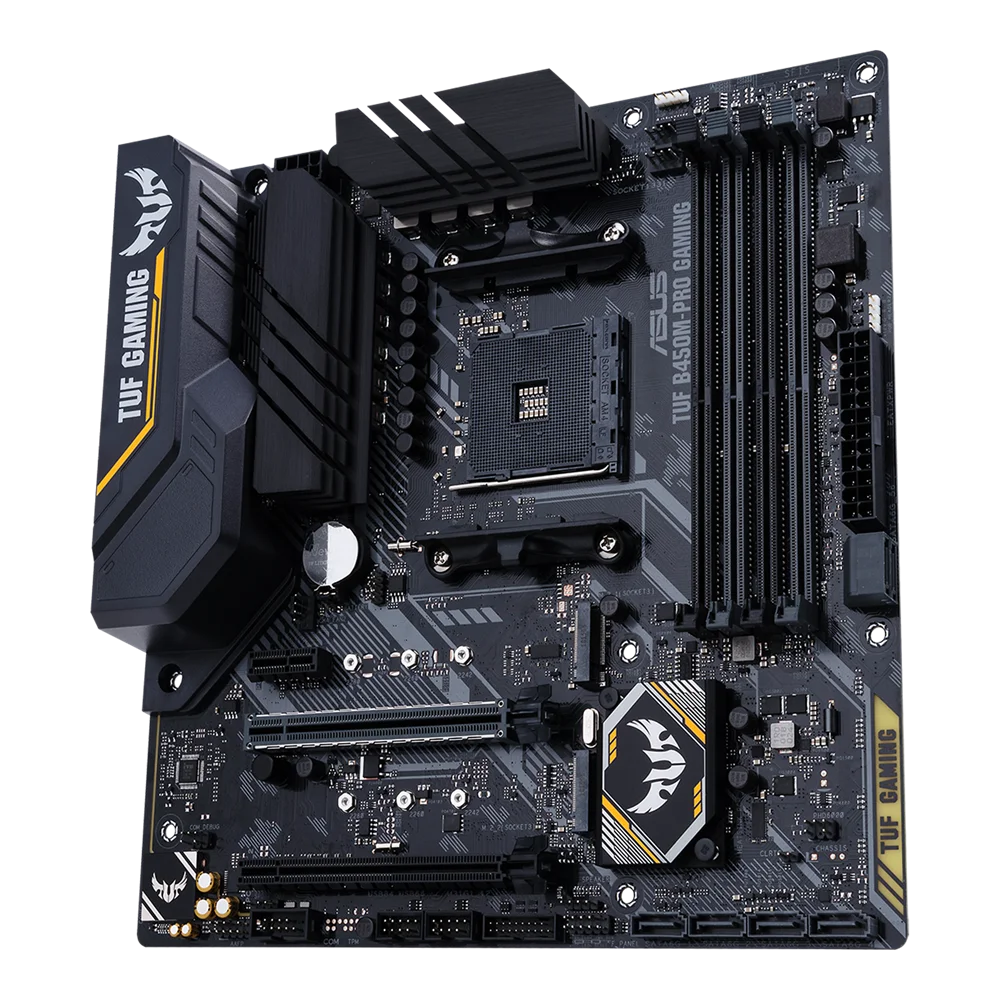 B450 Motherboard AM4 ASUS TUF B450M-PRO GAMING Support CPU Ryzen R5-5600X R5-5500 R7-5800X R7-5800X3D R3-3100 M.2 mATX placa mãe