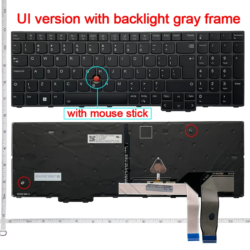 Imagem -04 - Teclado Retroiluminado dos Eua para Lenovo Thinkpad T16 Gen P16s Gen P16v Gen L15 Gen Gen Pk132d63b09 Sn21d993493 Pk132d62d00 Novo