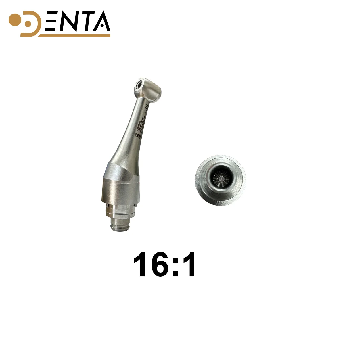 

09 Dental Electric Push Button 16:1 Reduction Stainless Steel Contra Angle Handpiece Head for Endodontic Treatment Endo Motor