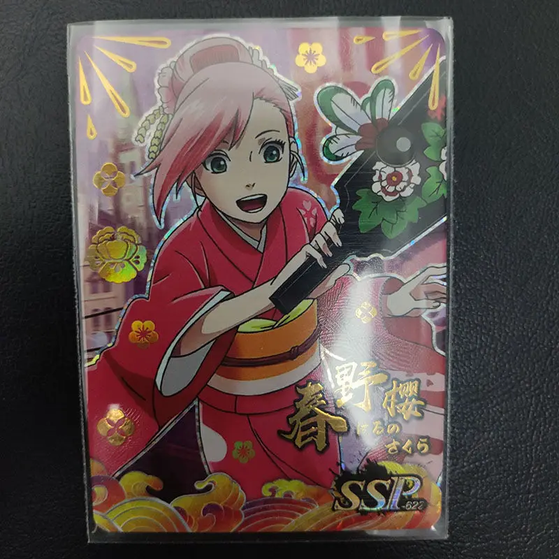 Anime Naruto Uchiha Sasuke Gaara Konan Ssp Sp Card Game Collection Rare Cards Children's Toys Boys Surprise Birthday Gifts