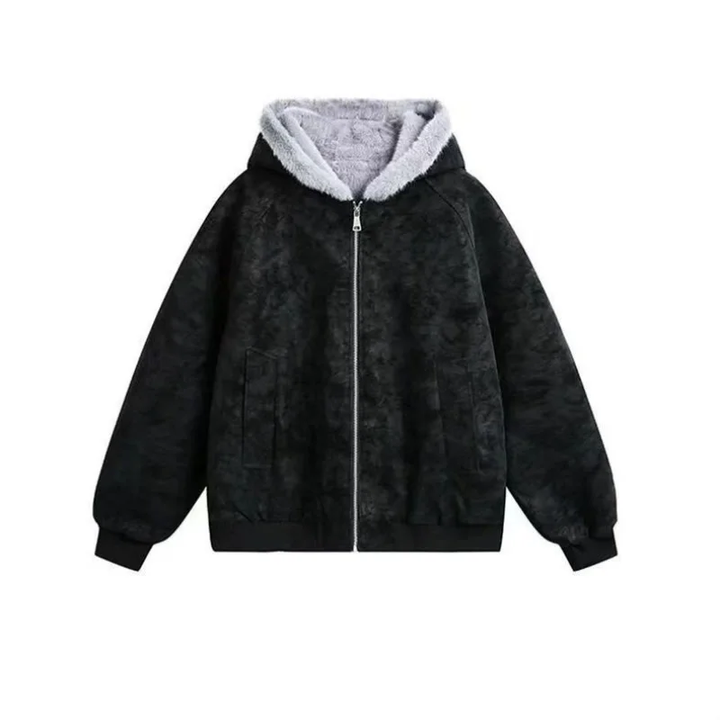 Fashionable Harajuku Lazy Trendy New Artistic Style Ins Versatile Simple Trendy Coat